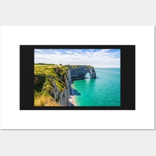 Etretat cliffs Posters and Art